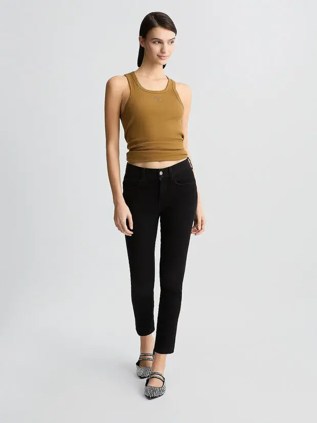 Черные джинсы скинни Amazing Fit