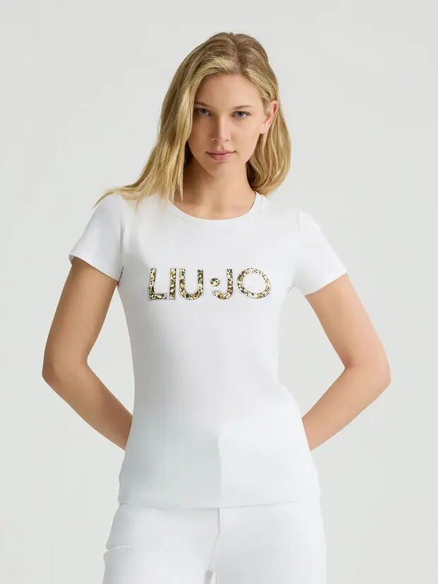 Футболка Liu Jo Better с анималистическим логотипом